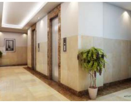 The Melia tower lobby